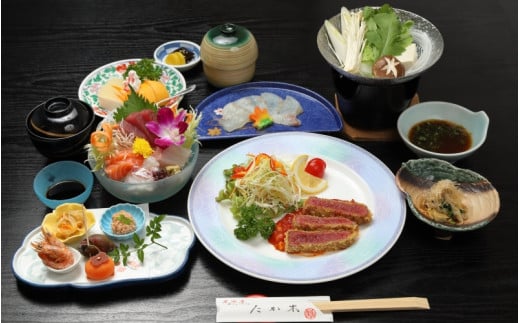 かっぽうたか木　お食事券3,000円分 / お食事 割烹 お食事券 居酒屋 和歌山 田辺市 旬の食材 新鮮 魚 海鮮 和食 【kpt002】