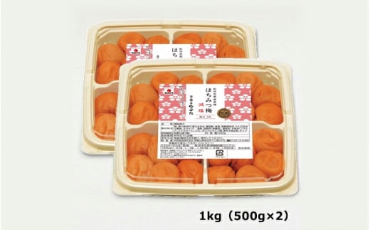 【3カ月定期便】紀州南高梅 はちみつ梅 減塩（塩分3％）1kg(500g×2) / A級品 和歌山 田辺市 紀州南高梅 南高梅 梅干し 梅干 梅 はちみつ梅 減塩 塩分控えめ【nkt021-tk】