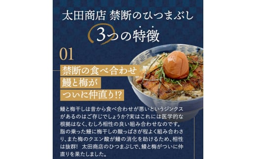 紀州南高梅ひつまぶし ４食セット（2食入り×2セット）《うなぎ》 / 和歌山 田辺市 国産 国産鰻 鰻 うなぎ ひつまぶし 梅ひつまぶし 紀州南高梅 南高梅 梅干し 梅 土用の丑の日 冷凍【ots007】