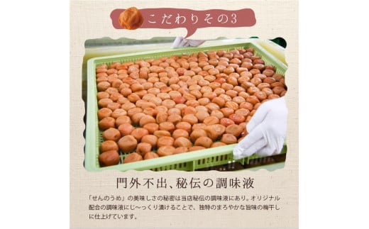 【A級品】紀州南高梅 田舎梅 1kg 塩分10％ / 梅干し 梅干 うめぼし 南高梅 国産 梅 うめ ウメ 完熟 健康 ご飯のお供 昔ながら 贈り物 ギフト プレゼント お取り寄せ せんのうめ 和歌山県 田辺市 仙宝【spo003】