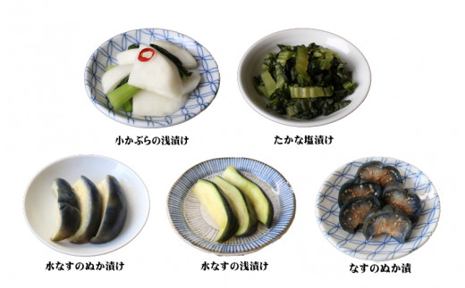 おまかせ７点セット / 漬物 冷蔵 ごはんのおとも 大根 きゅうり 白菜 古漬 梅漬け キムチ 浅漬け ぬか漬け 和歌山 田辺市【ksn003】