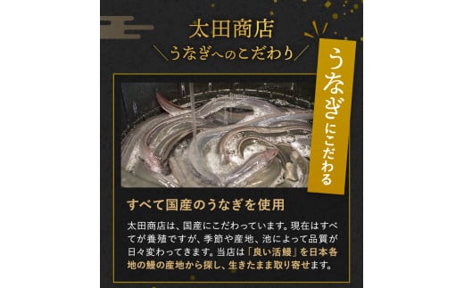 国産うなぎ白焼（２本） /  和歌山 田辺市 国産 国産うなぎ 国産鰻 うなぎ 鰻 鰻丼 うな丼 土用の丑の日【ots019】