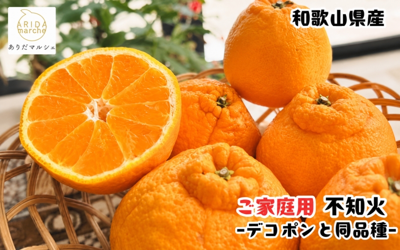 有田育ちの濃厚 不知火 ( デコポン と同品種)( 訳あり 家庭用 )  1kg+200g(傷み補償分) ※2027年1月下旬～3月下旬に順次発送【ard208A】