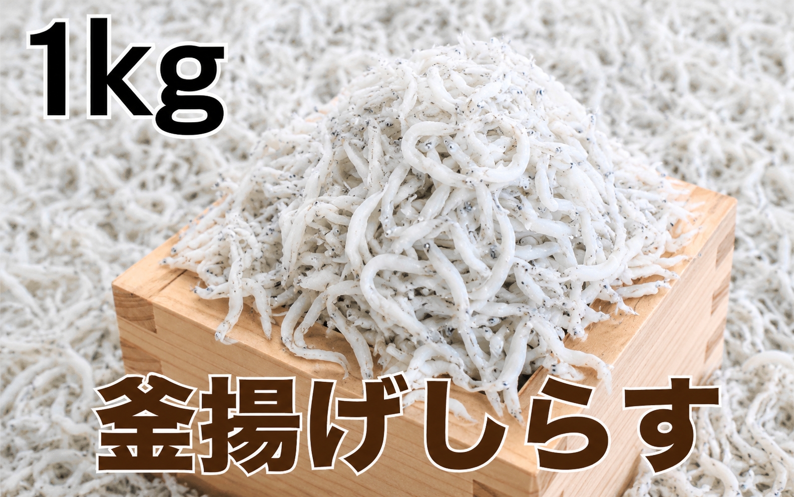釜揚げしらす1kg(500g×2パック) / シラス 厳選 小分け 冷蔵便【dig012A】
