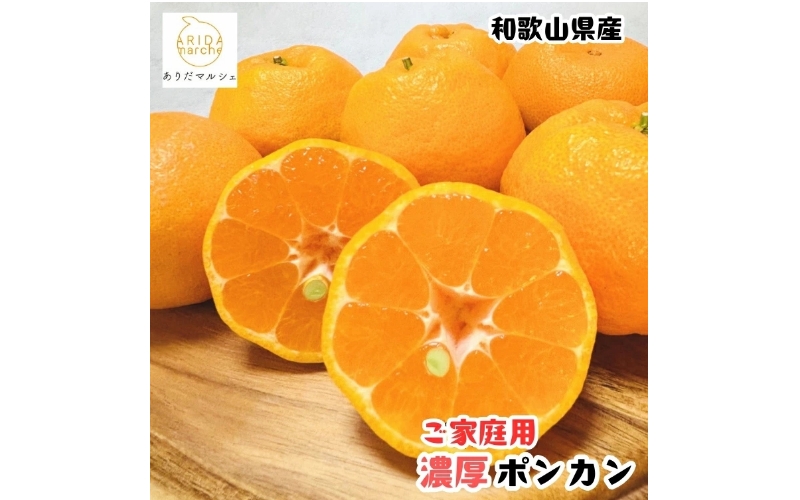 【先行予約】【極甘柑橘】有田育ちの 濃厚 ポンカン（訳あり 家庭用）約3kg+200g(傷み補償分)　※2027年1月上旬～3月上旬頃に順次発送予定 ※着日指定不可【ard155D】