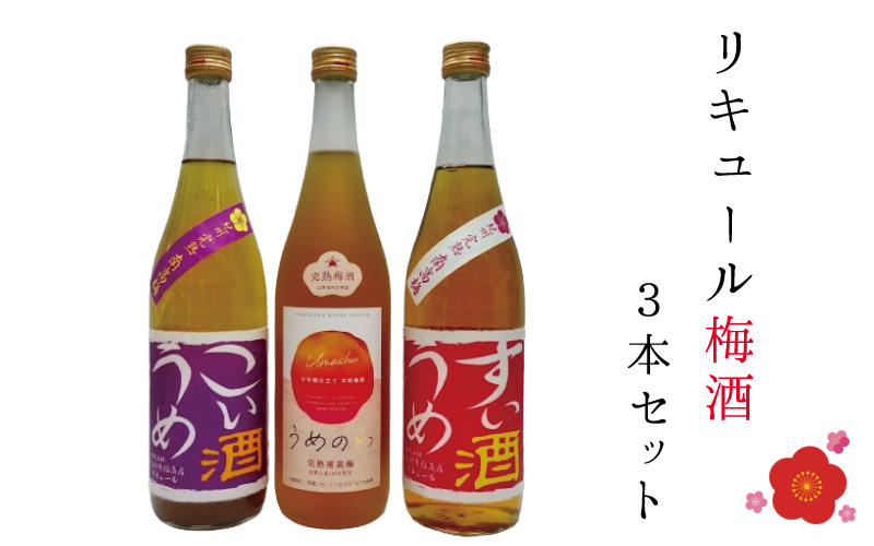 リキュール梅酒3本セット