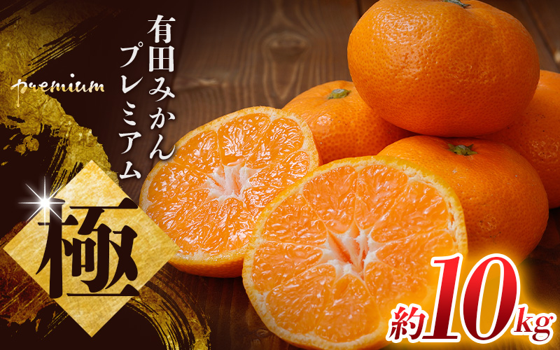 ＼光センサー選別／極 有田みかんプレミアム 10kg【光センサー 高糖度選別品】2S～Lサイズ 有機質肥料100% ※2026年11月～2027年1月に順次発送予定 ※北海道・沖縄・離島への配送不可 【nuk156D】