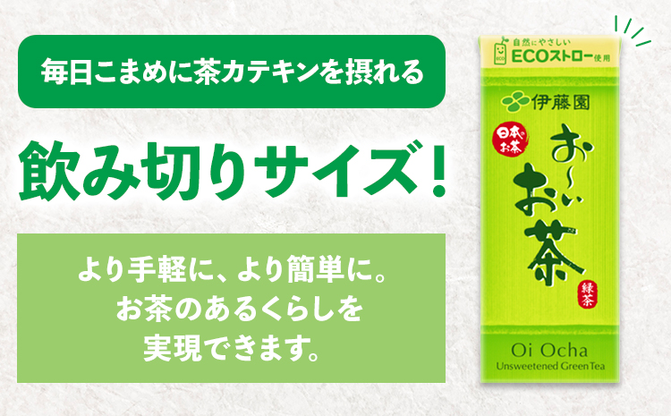 紀の川市産 紙パック飲料 おーいお茶 250ml×24本 1ケース 株式会社伊藤園 《30日以内に出荷予定(土日祝除く)》 和歌山県 紀の川市 お茶 おーいお茶 緑茶 日本茶 送料無料(F-4)