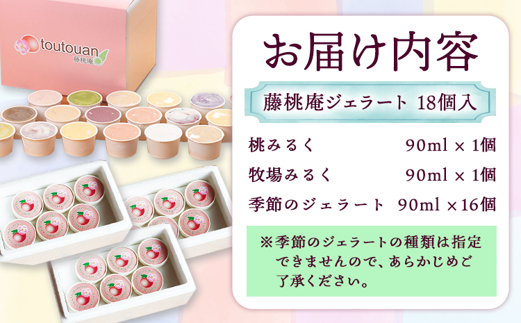 ふるさと納税 和歌山名物 藤桃庵ジェラート 18個入り 株式会社 藤桃庵《90日以内に順次出荷(土日祝除く)》和歌山県 紀の川市 和歌山県紀の川市 藤桃庵ジェラート 6個入 藤桃庵 《90日以内に出荷予定(土日祝除く