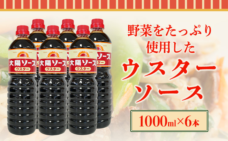 昔懐かし大陽ウスターソース1000ml×6本セット 深瀬昌洋商店 《90日以内に出荷予定(土日祝除く)》 和歌山県 紀の川市