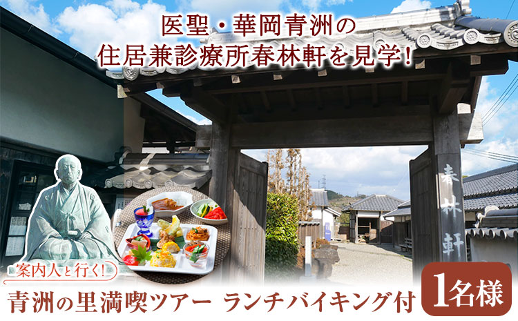 案内人と行く青州の里満喫ツアー 1名様 　一般社団法人青洲の里 体験型返礼品 コト消費 《90日以内に出荷予定(土日祝除く)》 和歌山県 紀の川市