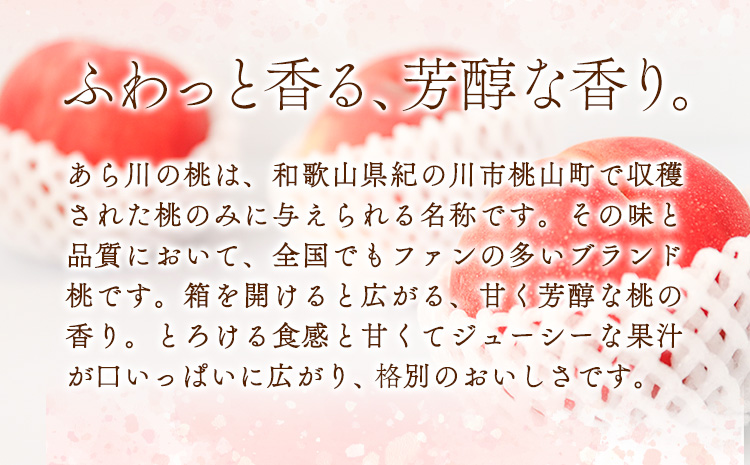 【先行予約】秀選品 和歌山のブランド桃「あら川の桃」約1.5kg 4~5玉入り 厳選館《6月下旬-8月上旬頃出荷》 紀の川市厳選館 和歌山県 紀の川市
