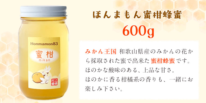 ほんまもん蜜柑（みかん）蜂蜜 600g×1本 村上養蜂《30日以内に出荷予定(土日祝除く)》和歌山県 紀の川市