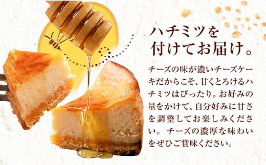ハチミツをかけて完成する濃蜜チーズケーキ 約360g 1セット ×  12ヶ月 定期便《30日以内に出荷予定(土日祝除く)》CALMATI 和歌山県 岩出市 ケーキ チーズケーキ チーズ スイーツ デザート お菓子 送料無料
