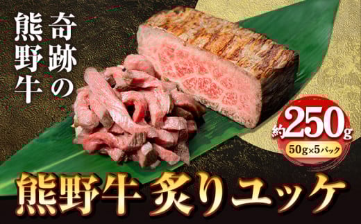 熊野牛 炙りユッケ タレ付き 牛 牛肉 ユッケ 約250g 有限会社松牛《30日以内に出荷予定(土日祝除く)》 和歌山県 岩出市 希少 肉 牛肉 熊野牛 送料無料 ユッケ