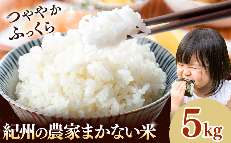 米 こめ 紀州の農家まかない米 約5kg 《30日以内に出荷予定(土日祝除く)》 和歌山県 岩出市 お米 コメ ご飯 ごはん 米5kg