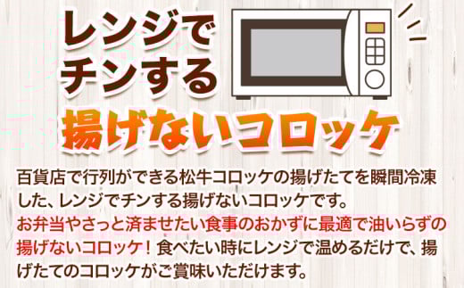揚げずにチンするコロッケ 4種×5個セット 有限会社 松牛《90日以内に出荷予定(土日祝除く)》 和歌山県 岩出市 コロッケ 惣菜 揚げ物 冷凍 レンジ 冷凍便 送料無料