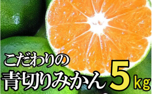  【2025年秋頃発送予約分】【農家直送】こだわりの青切りみかん 約5kg サイズお任せ 有機質肥料100%　※2025年9月下旬より順次発送予定（お届け日指定不可）/ミカン 蜜柑 柑橘 フルーツ くだもの 果物 【nuk150A】