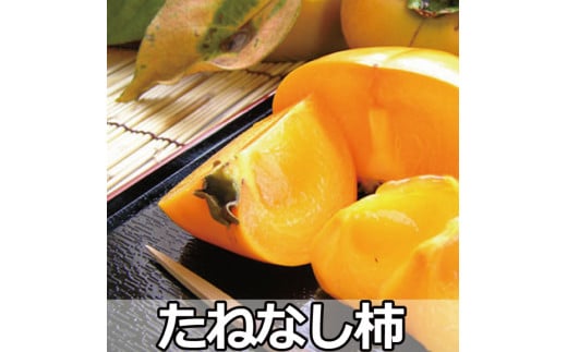 タネなし脱渋甘柿(刀根早生) 3Lサイズ28個入7.5kg箱 /柿 フルーツ 果物 くだもの 甘柿 タネなし 食品 人気 おすすめ 送料無料 和歌山 [art021A]