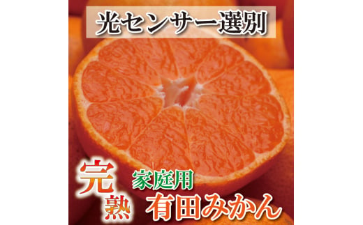 家庭用　完熟有田みかん5kg+150g（傷み補償分）【わけあり・訳あり】【光センサー選果】＜11月上旬より順次発送予定＞【ikd007B】