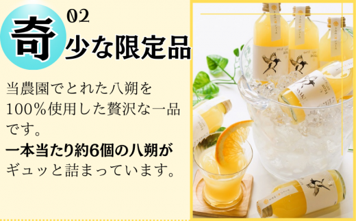  きみの八朔ジュース 180mL×6本 / 果汁 ジュース 八朔ジュース オレンジジュース  ドリンク セット 有機 無添加 100% 【kmf006】