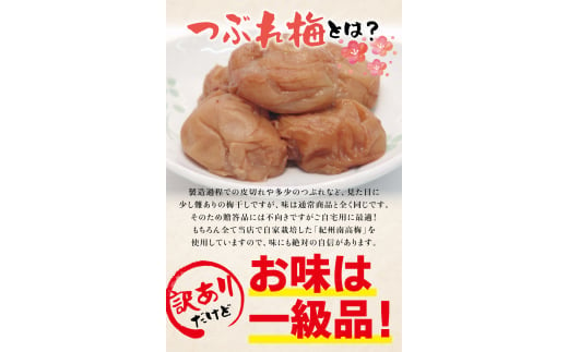 訳あり 紀州南高梅 ＜つぶれ梅＞かつお【ハチミツ入】塩分10%（750g）なかやまさんちの梅干 / うめ ウメ 梅干し【nky013-275k】