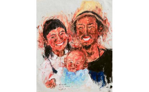 似顔絵 3名様  Sサイズ(242×333mm) 【stt003】