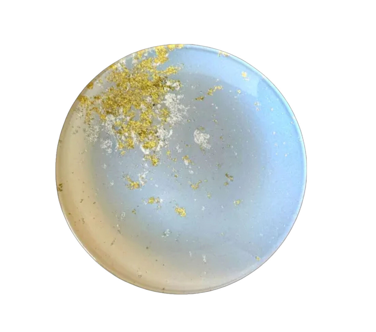 丸小皿（金箔）FATA ブルー［NF190］