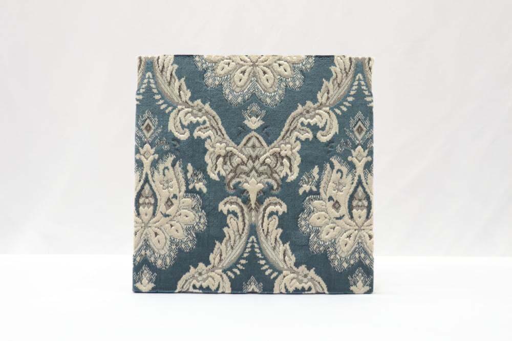 X模様 金華山織ファブリックパネル ベニス ブルー  1枚 約27cm×27cm×2.5cm 株式会社中矢パイル【KSK7】