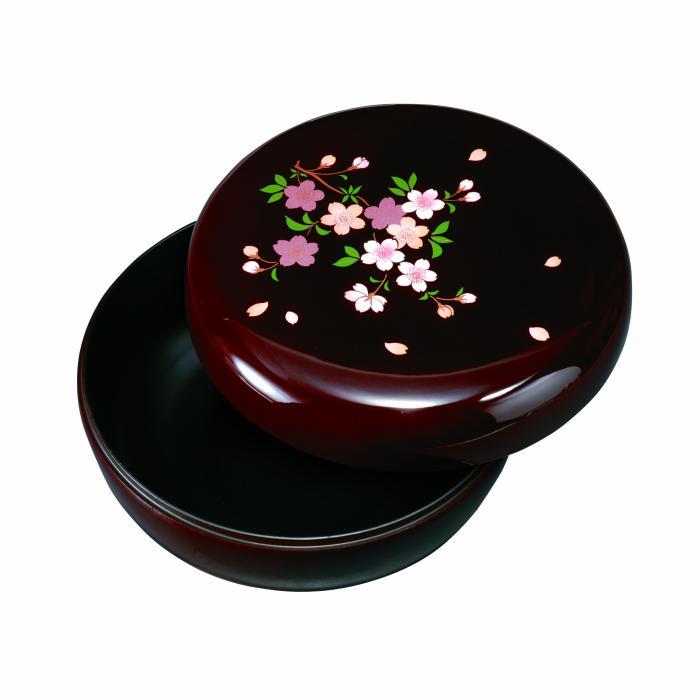 6.0寸 菓子器 溜 里桜