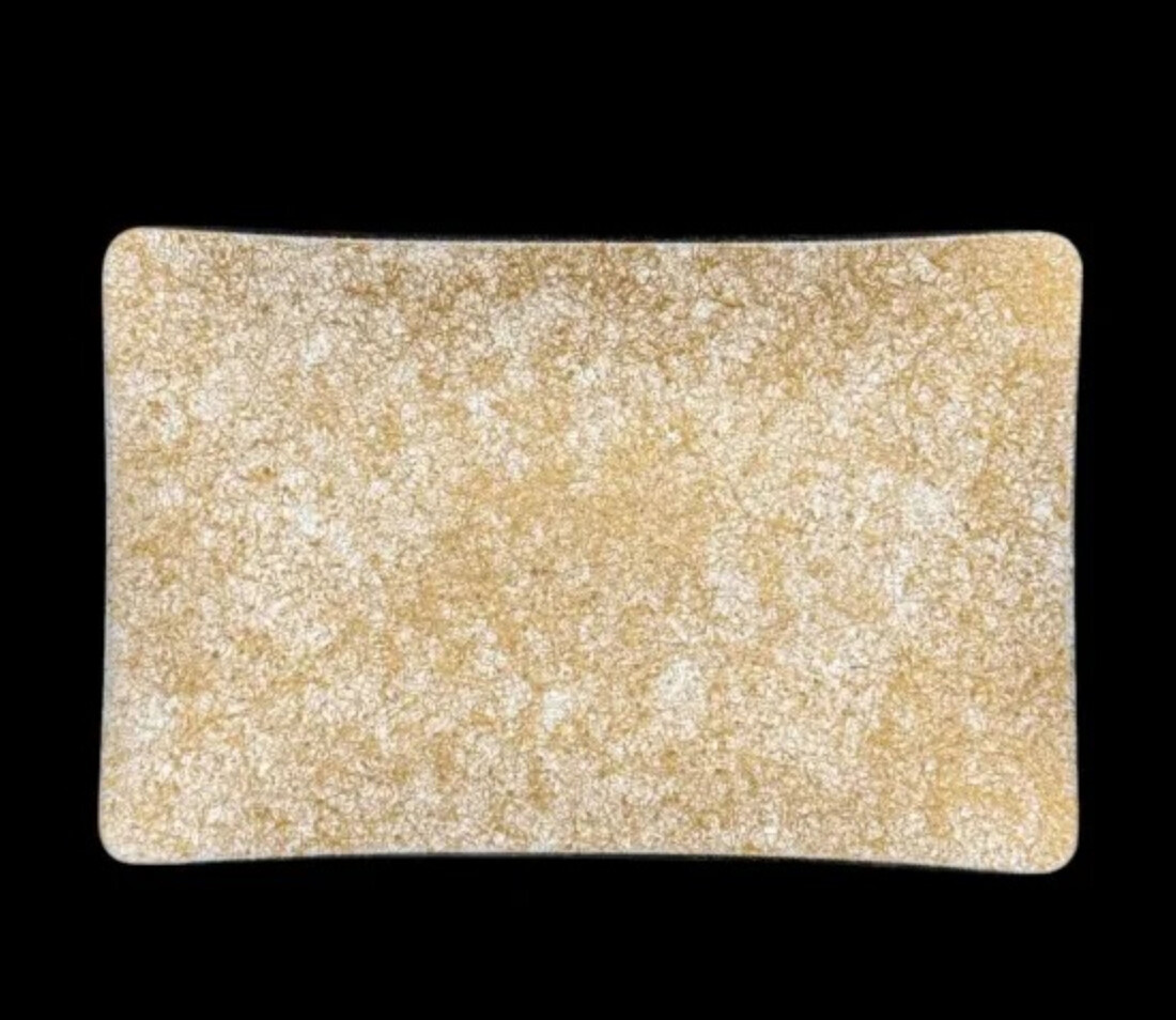 角小皿 乱糸(マット仕上げ) 純白 ［NF140］