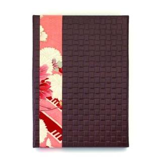 柿渋塗 四つ目箱 便せんサイズ こげ茶布付【TN82】