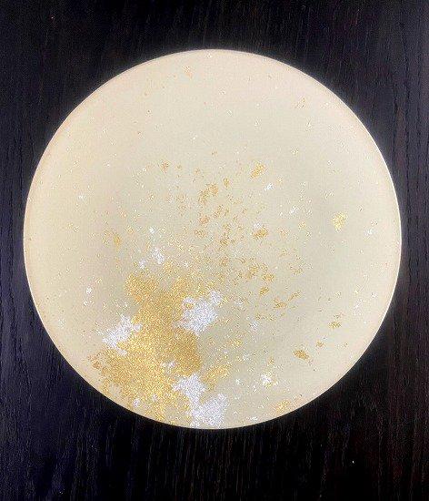 フラットプレート(D) 古代塗り金箔漆白［NF214］