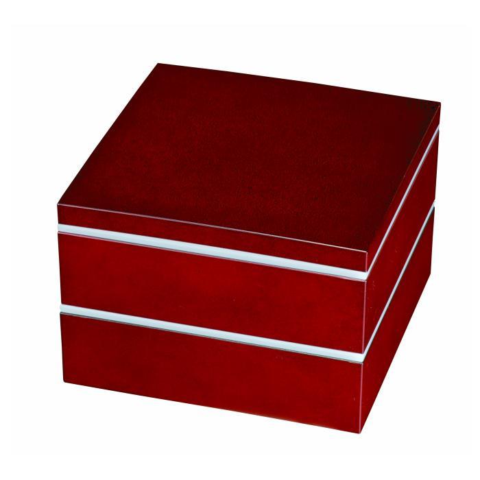 6.0寸 二段重箱 ななこ シール蓋・仕切り付【YG99】