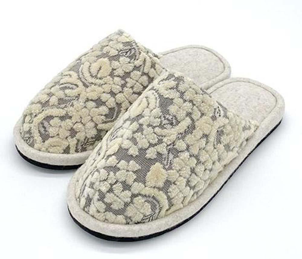 金華山織 うだつ型 スリッパ ベージュ 1足 約23.5cm～26.5cm クローバー 株式会社中矢パイル【KSK4】