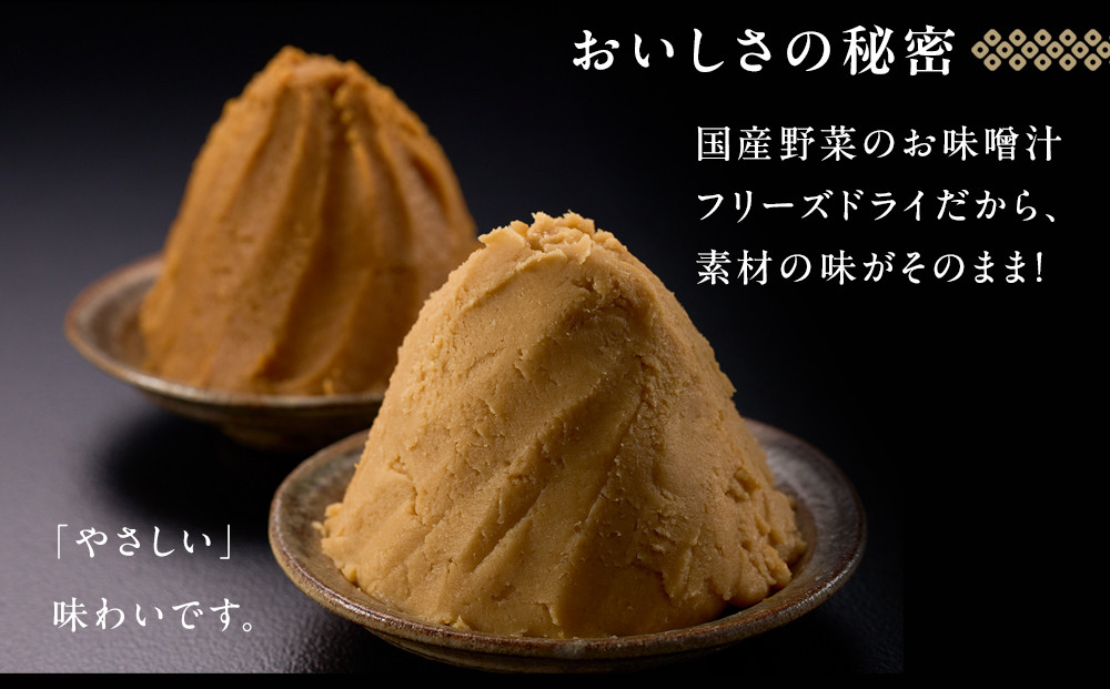 国産具材の赤白お味噌汁（フリーズドライ）20食 [AJ2]