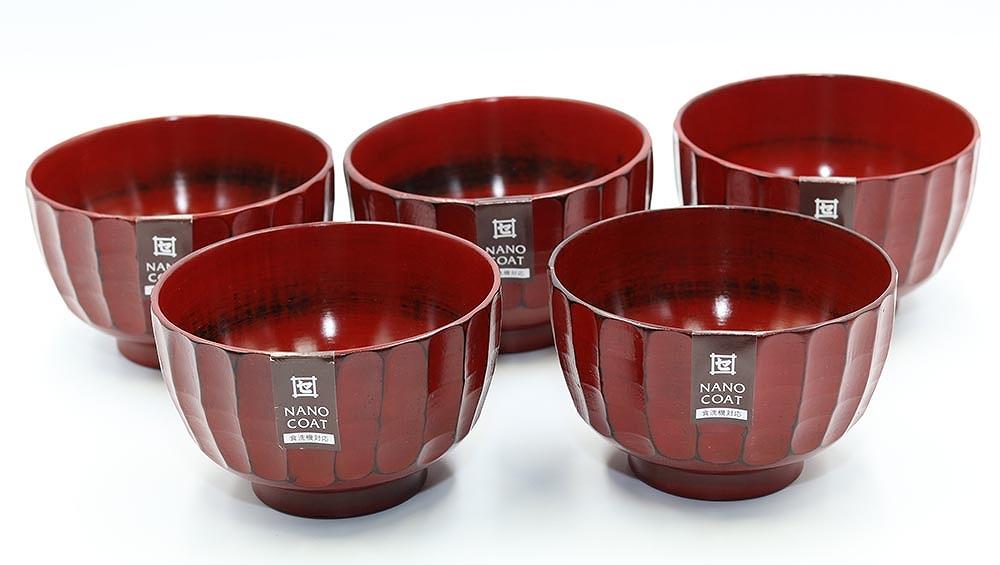 ◇かまくら汁椀　根来　5個入り［TN215］