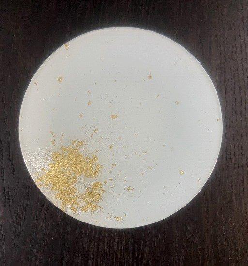 フラットプレート(D) 古代塗り金箔純白［NF215］