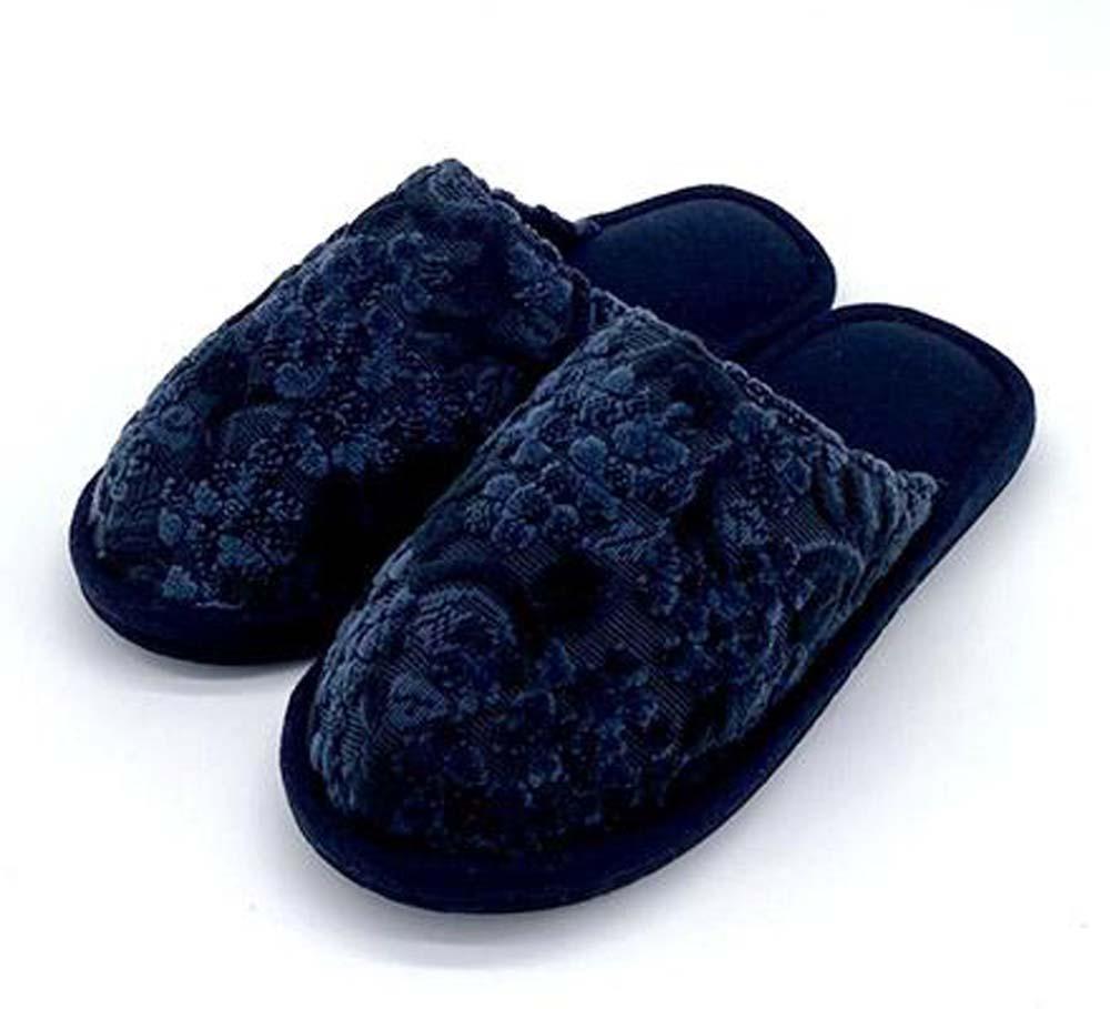 金華山織 うだつ型 スリッパ ネイビー 1足 約23.5cm～26.5cm クローバー 株式会社中矢パイル【KSK3】