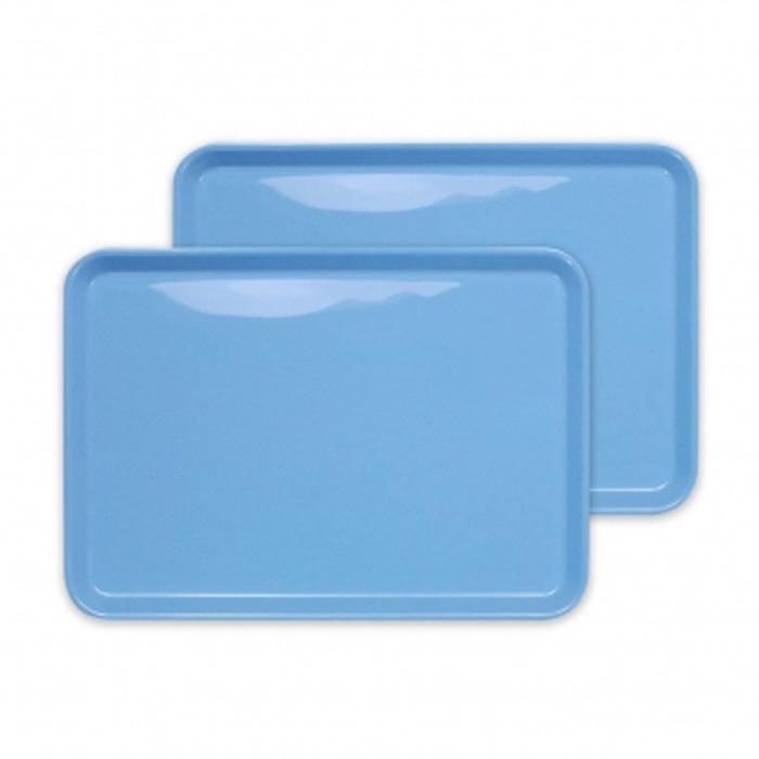 カラフルピノトレー M 33cm ブルー 2枚組 タツクラフト 【Tk43】