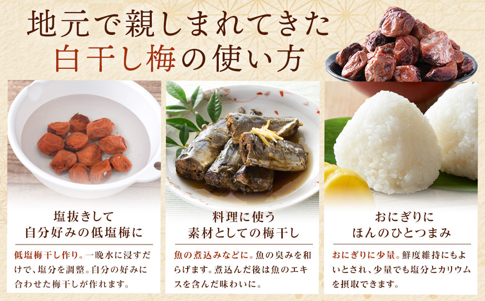 規格外品 無添加 栽培期間中農薬不使用 昔ながらの梅干し 紀州南高梅 塩のみで漬けたすっぱい梅干し 800g（400gパックx2個）塩分約23% 3年熟成品 N20-K ［KU8］