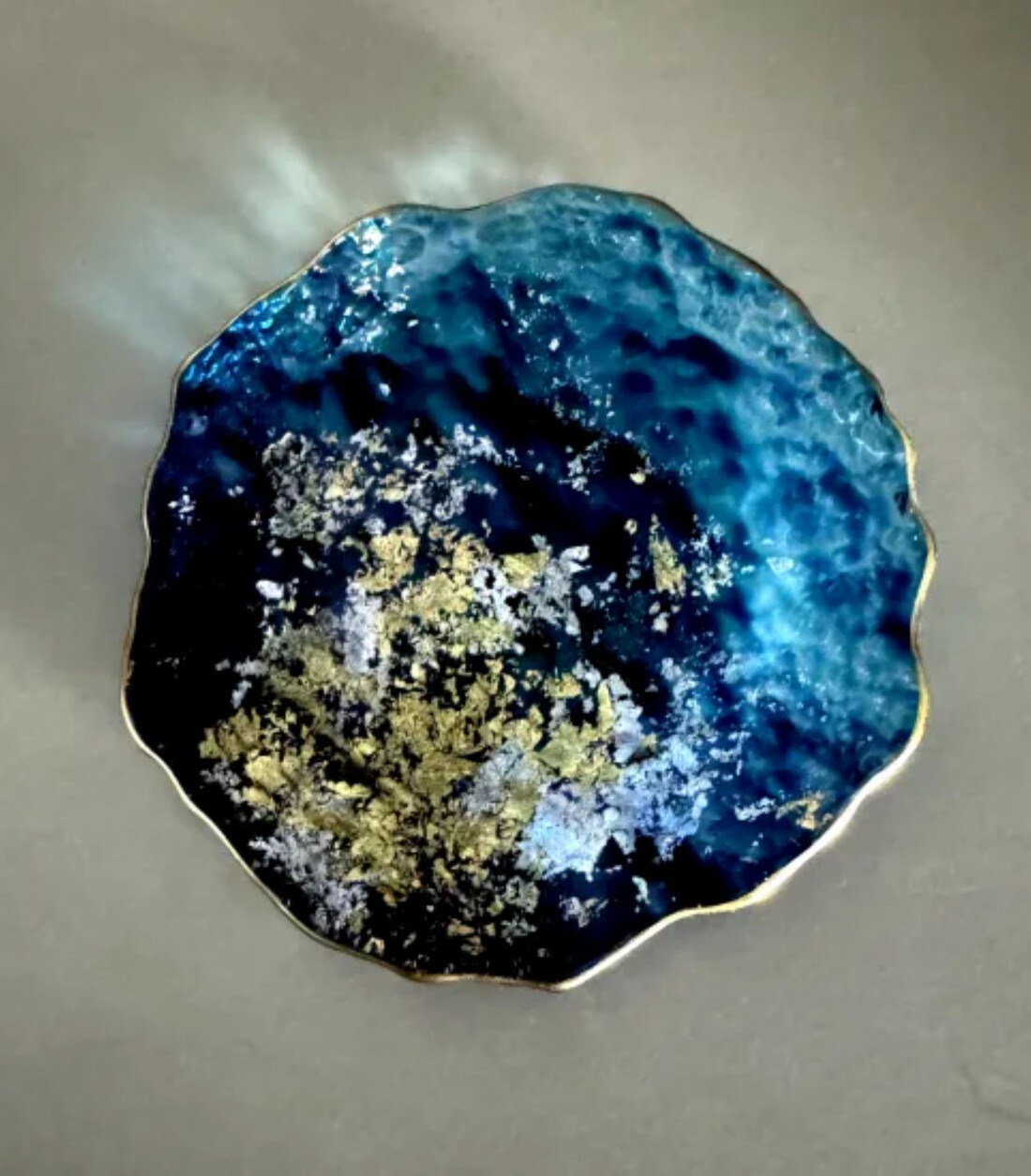 豆皿 口金ロック グラデーションブルー ［NF162］