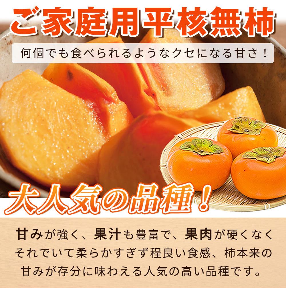 ［2026年発送］［ご家庭用］平核無柿（ひらたねなしがき）約３.５kg 和歌山秋の味覚［UT31］
