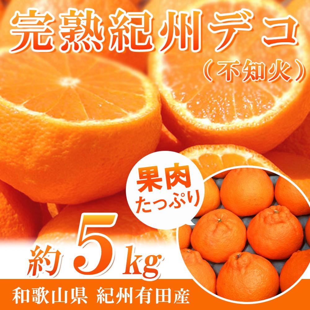 完熟紀州デコ(不知火) 約5kg　果肉プリプリ♪［2027年2月下旬以降発送］［先行予約］［UT43］