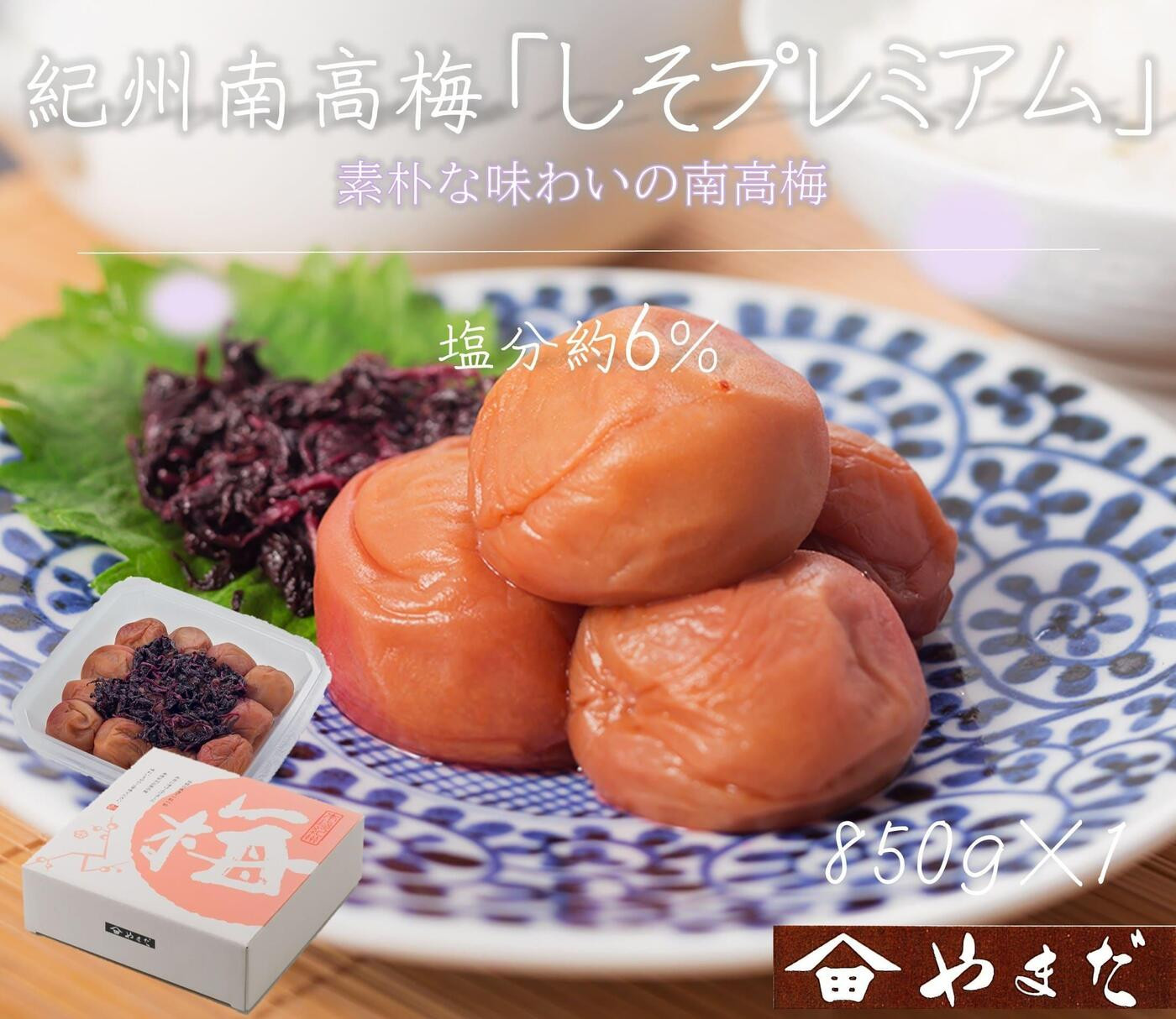 【定期便・2ヵ月毎 全5回】紀州南高梅 しそプレミアム 850g ［YM14］