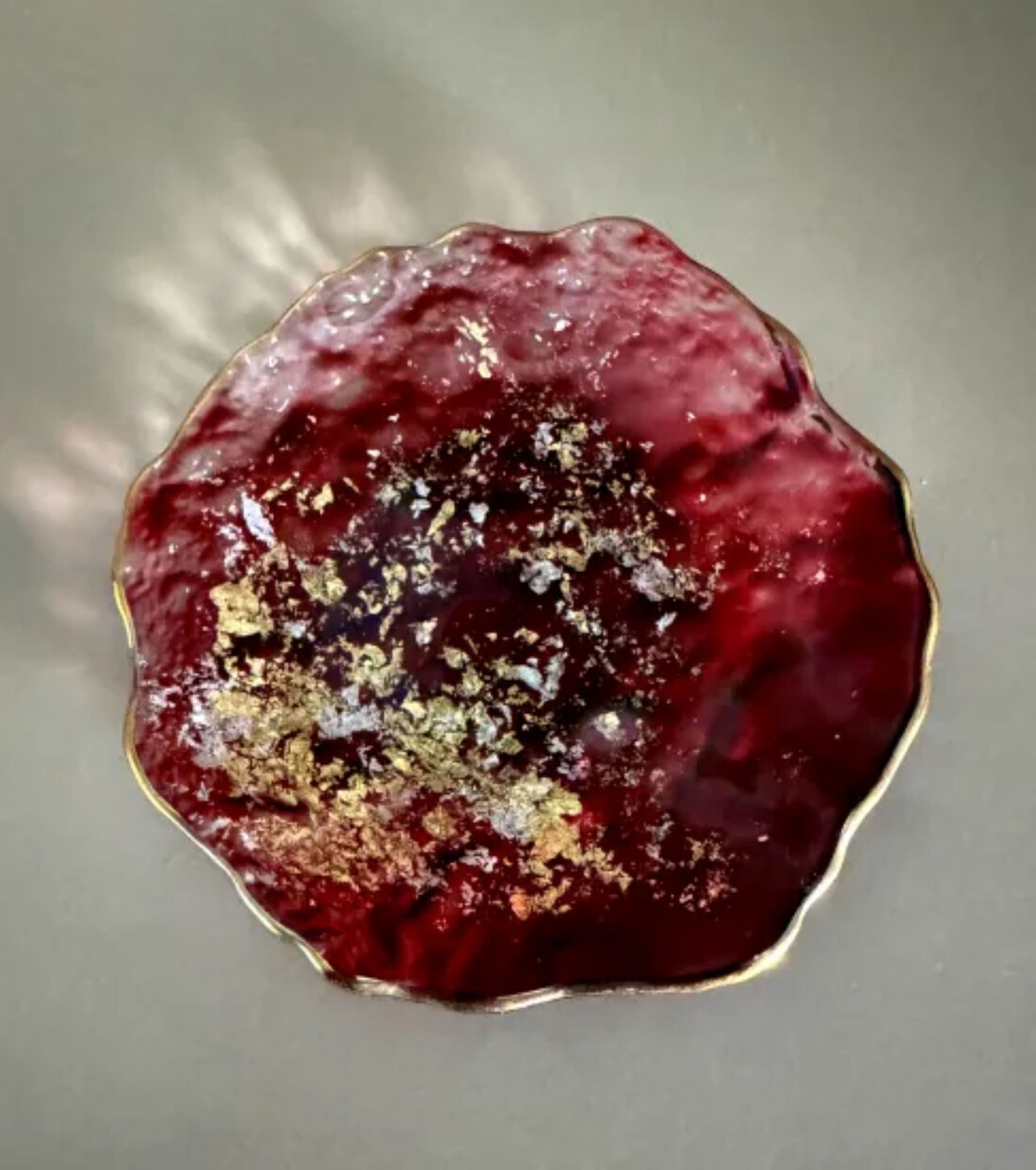 豆皿 口金ロック グラデーションレッド ［NF163］