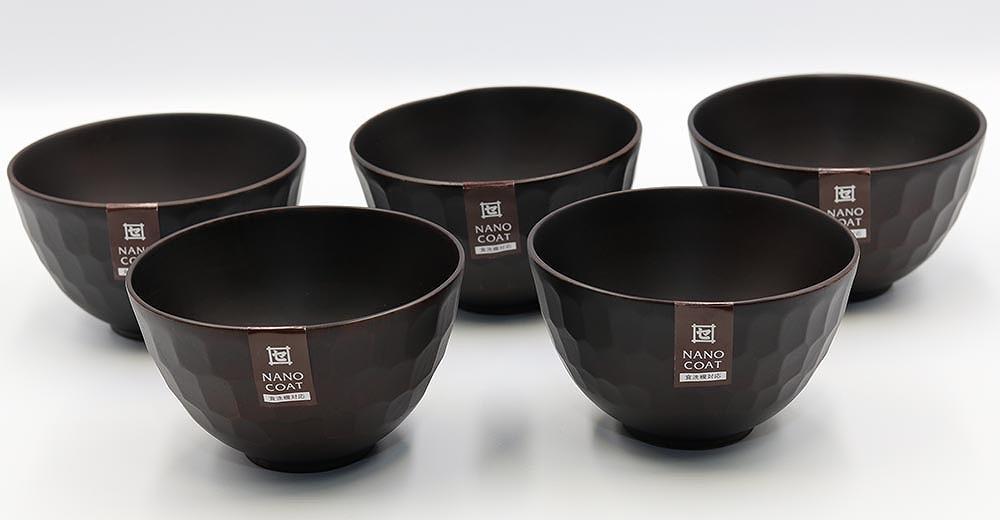 ◇ボコボコ椀　DBR（S）　5個入り［TN217］