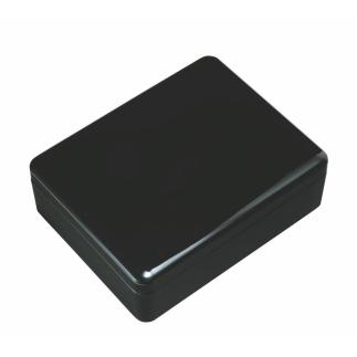 紀州漆器 新丸型文庫DX 黒 無地【YG342】