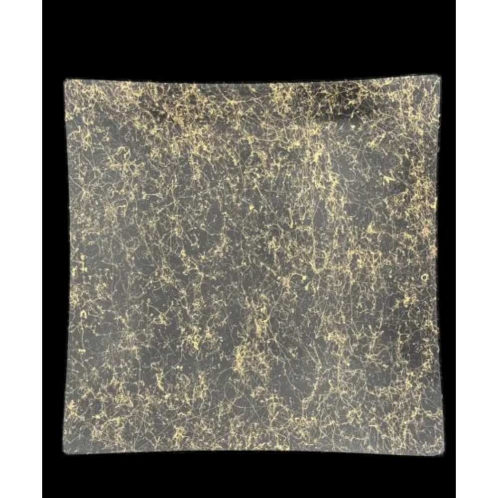 波スクエアプレート S 乱糸（マット仕上げ）漆黒［NF85］