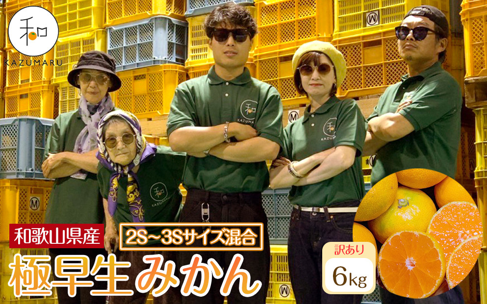 訳あり 森本農園の手選別 極早生小粒みかん 約6kg 和歌山県産 2S・3Sサイズ混合 ［北海道・沖縄・離島配送不可］［2025年10月上旬から順次発送］［RN56］
